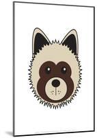 Dog - Animaru Cartoon Animal Print-Animaru-Mounted Giclee Print