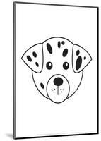Dog - Animaru Cartoon Animal Print-Animaru-Mounted Giclee Print