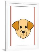 Dog - Animaru Cartoon Animal Print-Animaru-Framed Giclee Print