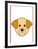 Dog - Animaru Cartoon Animal Print-Animaru-Framed Giclee Print