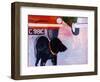 Dog at the Used Car Lot, Rex with Orange Car-Brenda Brin Booker-Framed Giclee Print