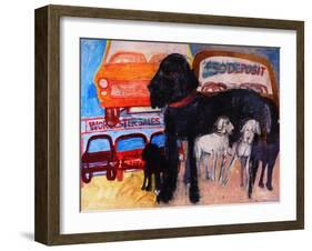 Dog at the Used Car Lot, Rex-Brenda Brin Booker-Framed Giclee Print