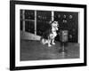 Dog at Wgy Radio Microphone-null-Framed Photographic Print