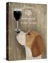 Dog Au Vin Beagle-Fab Funky-Stretched Canvas