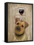 Dog Au Vin Border Terrier-Fab Funky-Framed Stretched Canvas