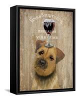 Dog Au Vin Border Terrier-Fab Funky-Framed Stretched Canvas