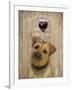 Dog Au Vin Border Terrier-Fab Funky-Framed Art Print