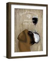 Dog Au Vin Boxer-Fab Funky-Framed Art Print