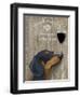 Dog Au Vin Dachshund-Fab Funky-Framed Art Print