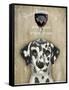 Dog Au Vin Dalmatian-Fab Funky-Framed Stretched Canvas