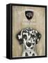 Dog Au Vin Dalmatian-Fab Funky-Framed Stretched Canvas