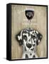 Dog Au Vin Dalmatian-Fab Funky-Framed Stretched Canvas