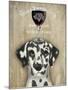 Dog Au Vin Dalmatian-Fab Funky-Mounted Art Print