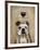 Dog Au Vin English Bulldog-Fab Funky-Framed Art Print