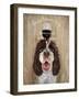 Dog Au Vin Springer Spaniel-Fab Funky-Framed Art Print