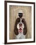 Dog Au Vin Springer Spaniel-Fab Funky-Framed Art Print