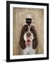 Dog Au Vin Springer Spaniel-Fab Funky-Framed Art Print