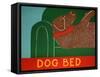 Dog Bed Choc-Stephen Huneck-Framed Stretched Canvas