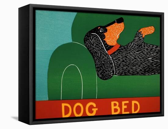 Dog Bed Dachshund-Stephen Huneck-Framed Stretched Canvas