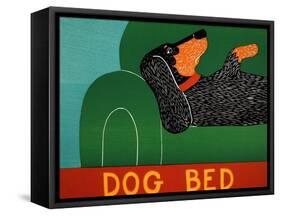 Dog Bed Dachshund-Stephen Huneck-Framed Stretched Canvas