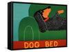 Dog Bed Dachshund-Stephen Huneck-Framed Stretched Canvas