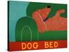 Dog Bed Red Dachshund-Stephen Huneck-Stretched Canvas