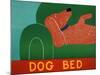 Dog Bed Red Dachshund-Stephen Huneck-Mounted Giclee Print