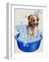 Dog Being Washed-English School-Framed Giclee Print