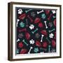 Dog Bowls and Bones-Elizabeth Caldwell-Framed Giclee Print