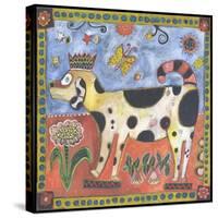 Dog Buddy Color-Jill Mayberg-Stretched Canvas