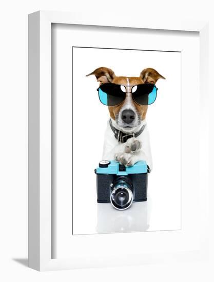 Dog Camera-Javier Brosch-Framed Photographic Print