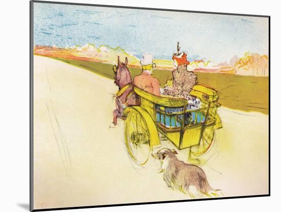 'Dog Cart', c.1897, (1946)-Henri de Toulouse-Lautrec-Mounted Giclee Print