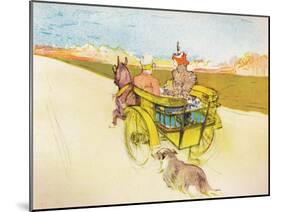 'Dog Cart', c.1897, (1946)-Henri de Toulouse-Lautrec-Mounted Giclee Print