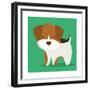 Dog Cartoon Pet Design-Diana Johanna Velasquez-Framed Premium Giclee Print