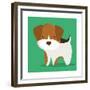 Dog Cartoon Pet Design-Diana Johanna Velasquez-Framed Premium Giclee Print