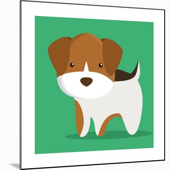 Dog Cartoon Pet Design-Diana Johanna Velasquez-Mounted Premium Giclee Print