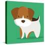 Dog Cartoon Pet Design-Diana Johanna Velasquez-Stretched Canvas