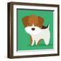 Dog Cartoon Pet Design-Diana Johanna Velasquez-Framed Art Print