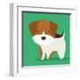 Dog Cartoon Pet Design-Diana Johanna Velasquez-Framed Art Print