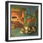 Dog, Cat, Rat Asleep-null-Framed Giclee Print