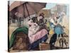 Dog Clippers on the Pont-Neuf, 1820 (Colour Litho)-John James Chalon-Stretched Canvas