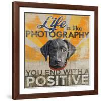 Dog days - Lab pup-null-Framed Giclee Print