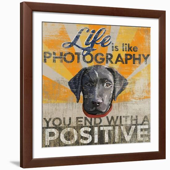 Dog days - Lab pup-null-Framed Giclee Print