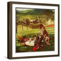 "Dog Days of Summer", June 25, 1955-John Clymer-Framed Giclee Print