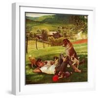 "Dog Days of Summer", June 25, 1955-John Clymer-Framed Giclee Print