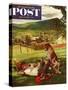 "Dog Days of Summer" Saturday Evening Post Cover, June 25, 1955-John Clymer-Stretched Canvas