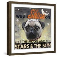 Dog Days - Pug pup-null-Framed Giclee Print