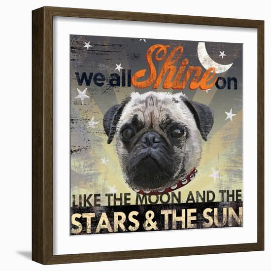 Dog Days - Pug pup-null-Framed Giclee Print