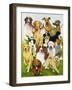 Dog Days-Pat Scott-Framed Giclee Print