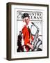 "Dog Doesn't Like Sax Sounds," Country Gentleman Cover, March 28, 1925-William Meade Prince-Framed Giclee Print